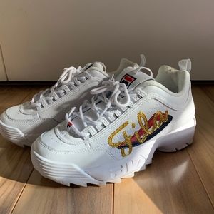 Women's Fila Disruptor 2 Premium Script Shoes